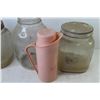 Image 2 : (3)Vintage Jars - Plastic Pitcher w/Cup Lid