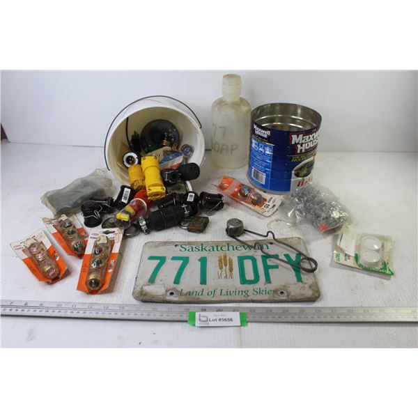 Torch Sparker - Golf Balls - Fuses - Plug Ends - Fuses - Saskatchewan License Plate - Misc. Items