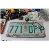 Image 7 : Torch Sparker - Golf Balls - Fuses - Plug Ends - Fuses - Saskatchewan License Plate - Misc. Items