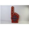Image 4 : Plastic Maple Leafs Hockey Stick - Go Habs Go Sponge #1 Finger - Canada Hockey Clock w/Jerseys & Dat