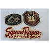 Image 2 : (16) Pennants (BC - Saskatchewan - Ontario - Alberta - (3) Sew-on Patches - Trappers Festival North 
