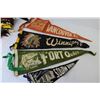 Image 3 : (16) Pennants (BC - Saskatchewan - Ontario - Alberta - (3) Sew-on Patches - Trappers Festival North 