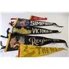 Image 6 : (16) Pennants (BC - Saskatchewan - Ontario - Alberta - (3) Sew-on Patches - Trappers Festival North 
