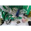 Image 3 : Plastic Crate - Level - Flashlight - AD-DC Power Converter - Rope - Flask - Misc. Items