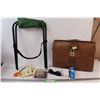 Image 1 : Folding Camping Chair, Leather Briefcase, Sunglasses, Golf Balls, Misc.