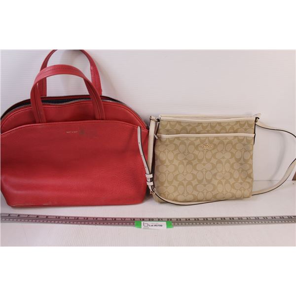 Coach Purse (Some Staining on Inside), Matt & Natt Purse - (unauthenticated)