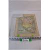Image 1 : Vintage 1868 Map of North America in Protective Sleeve