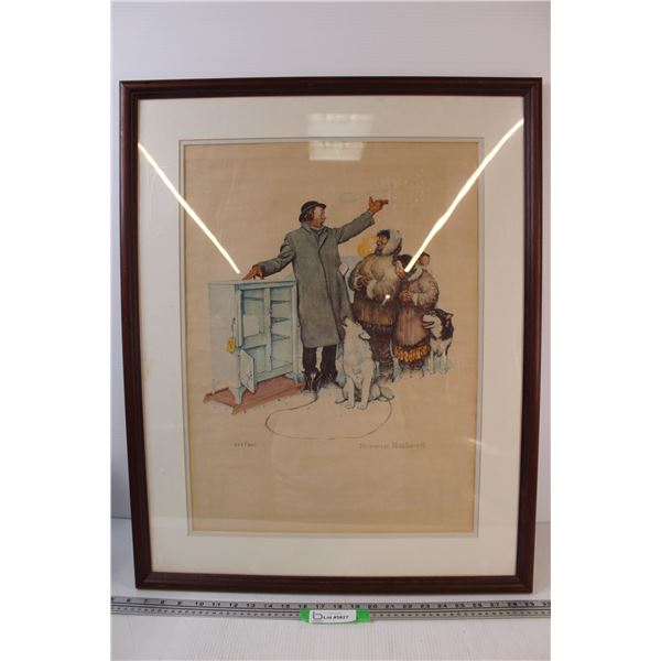 * Norman Rockwell Print - 29.5"x24"