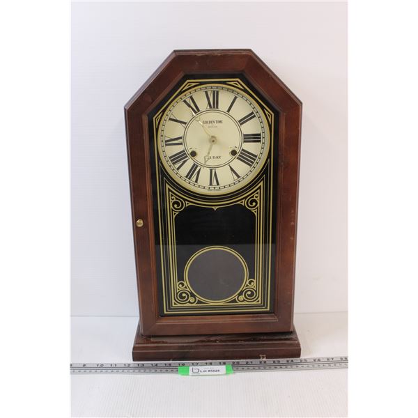 Golden Time Beacon Wall Clock - untested - 22"12.5"x5.5"