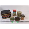 Image 1 : (6) Metal Tins - Various