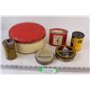 Image 1 : (6) Metal Tins - Various