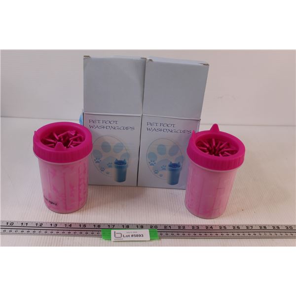 (2) Pet Foot Washing Cups - NIB