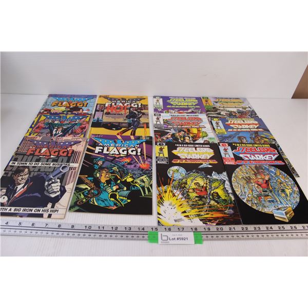 (11) Comic Books: (5) American Flagg (6) Steelgrap Starkey