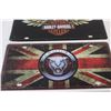 Image 3 : (2) License Plates: Harley Davidson, Jaguar