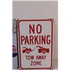 Image 2 : (2) Metal Signs (12"x8"): No Parking & Pepsi-Cola