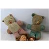 Image 2 : (2) Vintage Teddy Bears, (3) Vintage Dolls