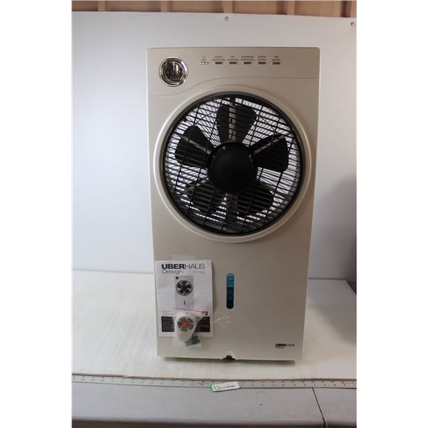 *Uber Haus Design Fan/Humidifier with Remote Control on Wheels - Untested