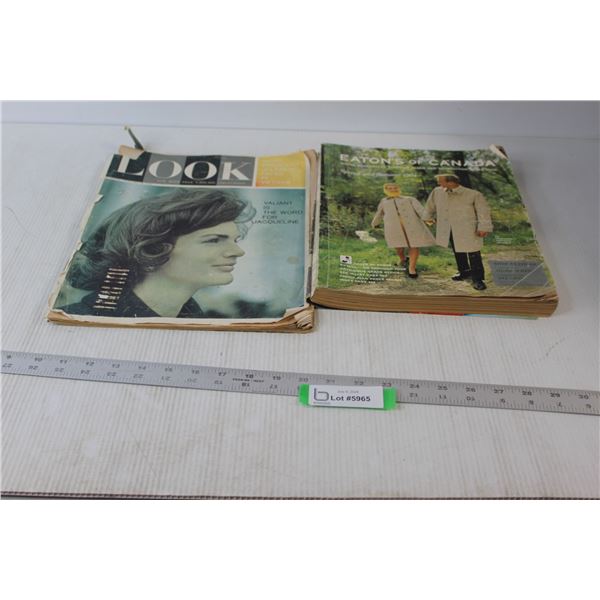 1966 Eaton's Catalogue & Jackie Kennedy 'Look" Magazine