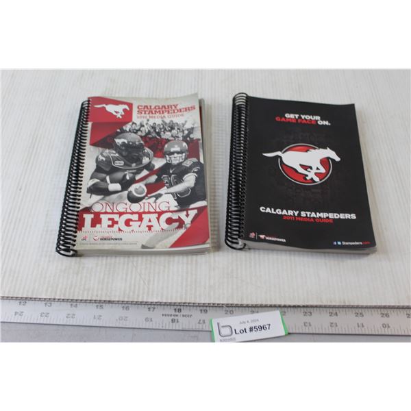 (2) Calgary Stampeders Books