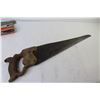 Image 2 : (6) Piece Interchangeable Saw, 5 Saw Blades - Vintage Hand Saw