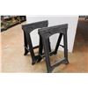 Image 2 : *(2) Plastic Folding Saw Horses