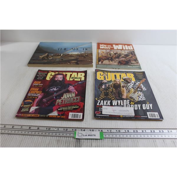 (2) Guitar Magazines, The Arctic Book, Wild West Booklet