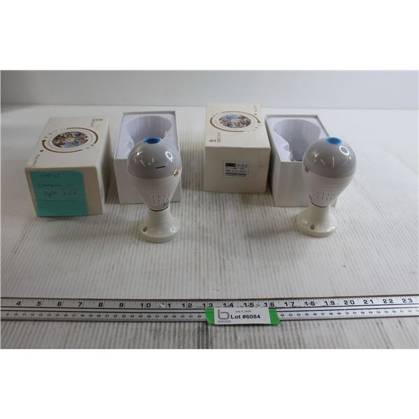 (2) Cameras in Lightbulbs