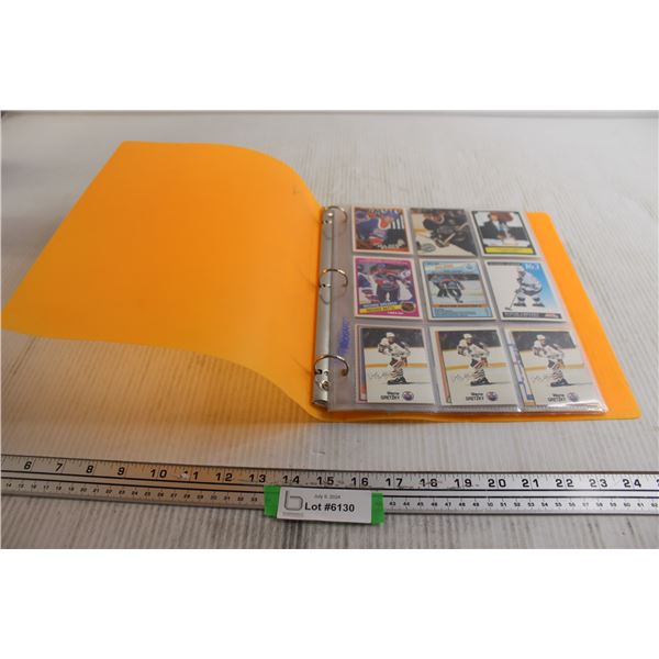 Folder of Wayne Gretzky Hockey Cards - (6) Pages