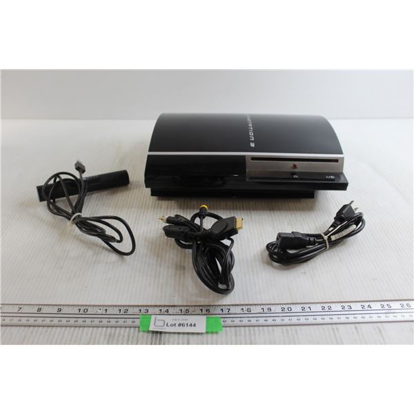 PlayStation 3 with Cords - Untested, As Is