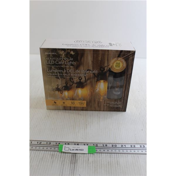 LED Cafe Lights - In Box, Each Side has (1) Sealed Sticker