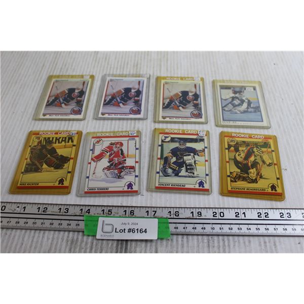 (8) Assorted NHL Goalie Hockey Cards