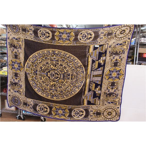 Blue Mayan/Aztec Blanket