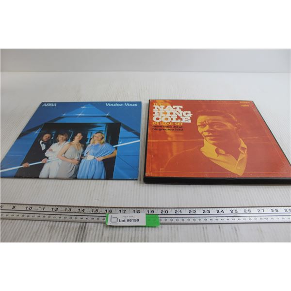 (2) Records - ABBA, Nat King Cole