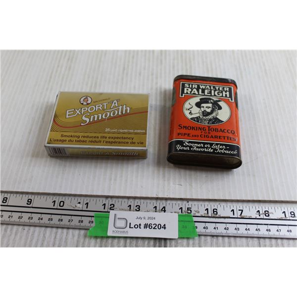 Cigarette and Tobacco Tins