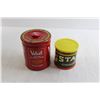 Image 4 : (2) Tobacco Cylinder Tins