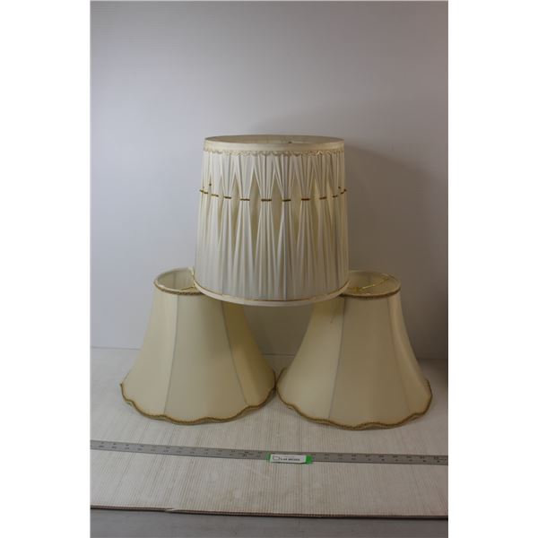 *(3) Vintage Lamp Shades