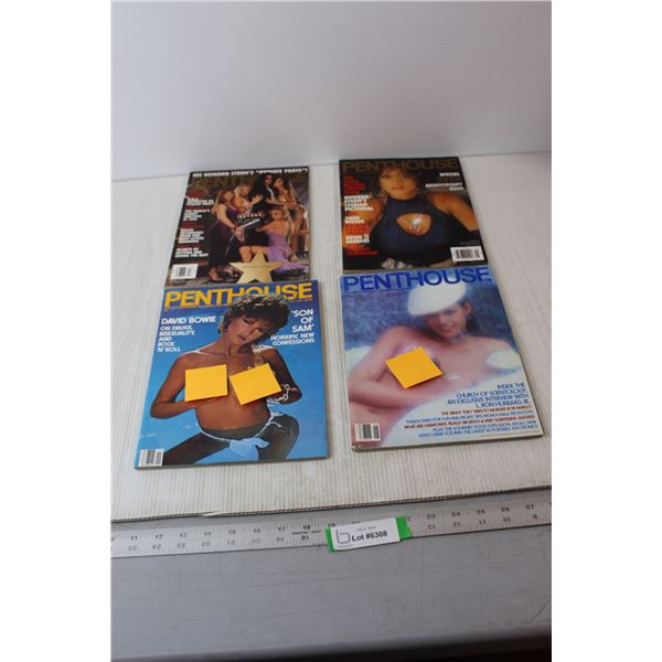 (4) Penthouse Magazines