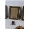 Image 4 : Louisville Slugger Baseball Glove and Ball, (3) Picture Frames, Mini Frame, Misc.