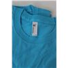 Image 3 : (3) Small Blue Solid T-Shirts, (2) Medium & Large Navy Blue Solid T-Shirts