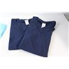 Image 4 : (3) Small Blue Solid T-Shirts, (2) Medium & Large Navy Blue Solid T-Shirts