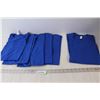 Image 1 : (5) Small Blue Solid T-Shirts, (1) Medium Blue Solid T-Shirt