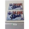 Image 1 : (2) Edmonton Oilers Shed Sign - 8" x 12"