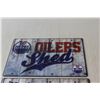 Image 2 : (2) Edmonton Oilers Shed Sign - 8" x 12"