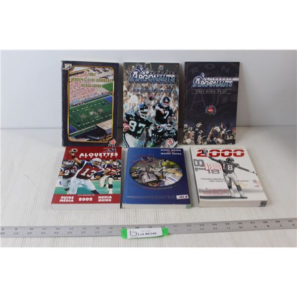(6) CFL Books - Winnipeg Blue Bombers, Toronto Argonauts