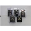 (5) NHL & NFL Flasks - Dallas Stars, Carolina Panthers