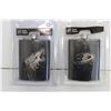Image 2 : (5) NHL & NFL Flasks - Dallas Stars, Carolina Panthers