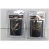 Image 3 : (5) NHL & NFL Flasks - Dallas Stars, Carolina Panthers