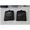 Image 4 : (5) NHL & NFL Flasks - Buffalo Sabers, Ottawa Red Blacks