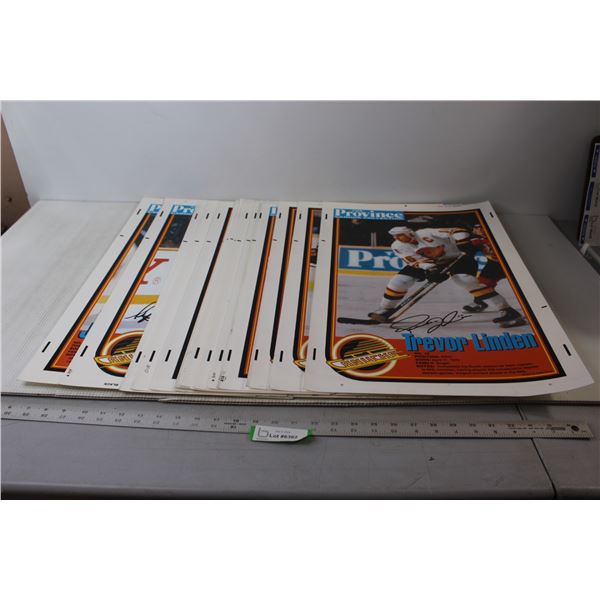 (18) The Province Canuck Collection Posters - 16  x 24 