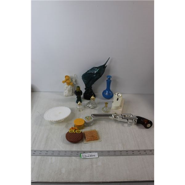 Vintage Avon Fragrance Bottles, Soap Dish, Avon Flashlight